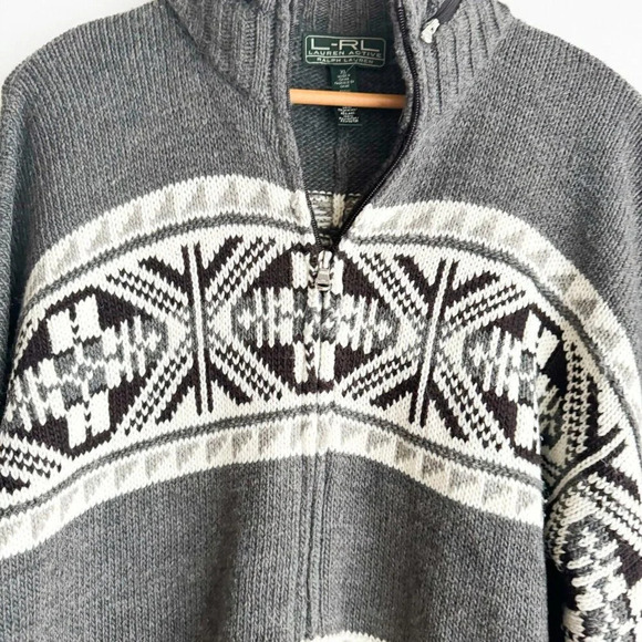 Ralph Lauren Active Wool Blend Zip up Cardigan w Hood XL - Picture 2 of 5